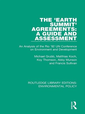 cover image of The 'Earth Summit' Agreements